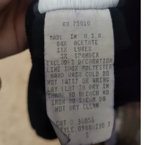 Vintage Jodi Kristopher Little Black Shimmery Sleeveless Dress - Small - Picture 5 of 8